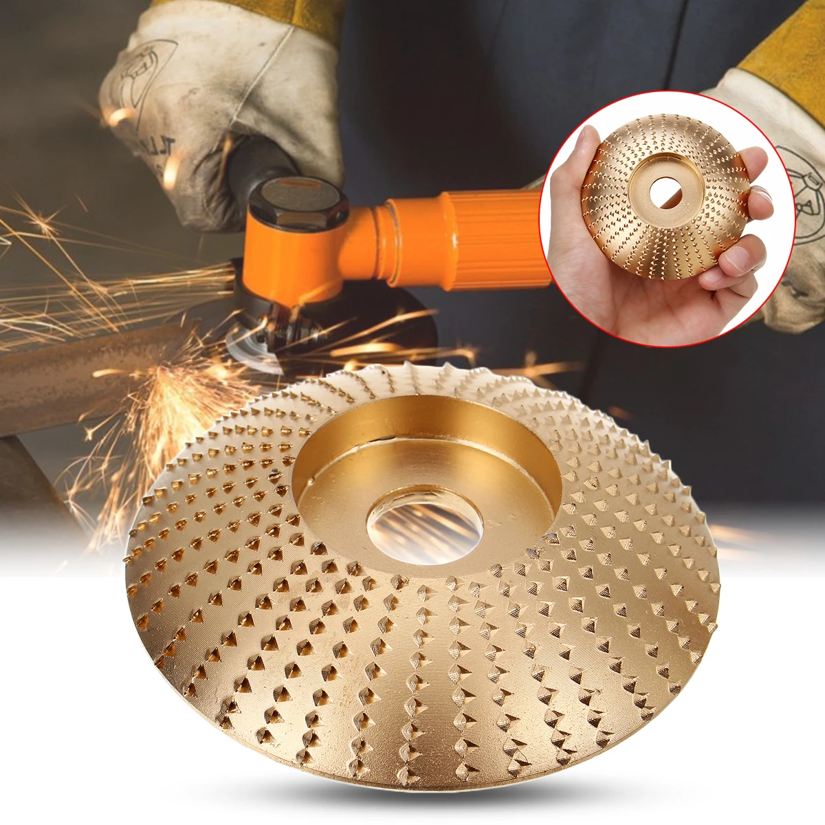 FINDAMAZE 85x16 мм Золотой резьба по дереву диск шлифовальный круг роторный инструмент абразивный шлифовальный диск