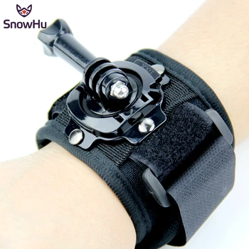 

SnowHu for 360 degree Rotation Wrist Strap for Go pro Hero 8 7 6 5 4 for SJCAM for SJ4000 for Xiaomi for Yi 4k accessories GP128