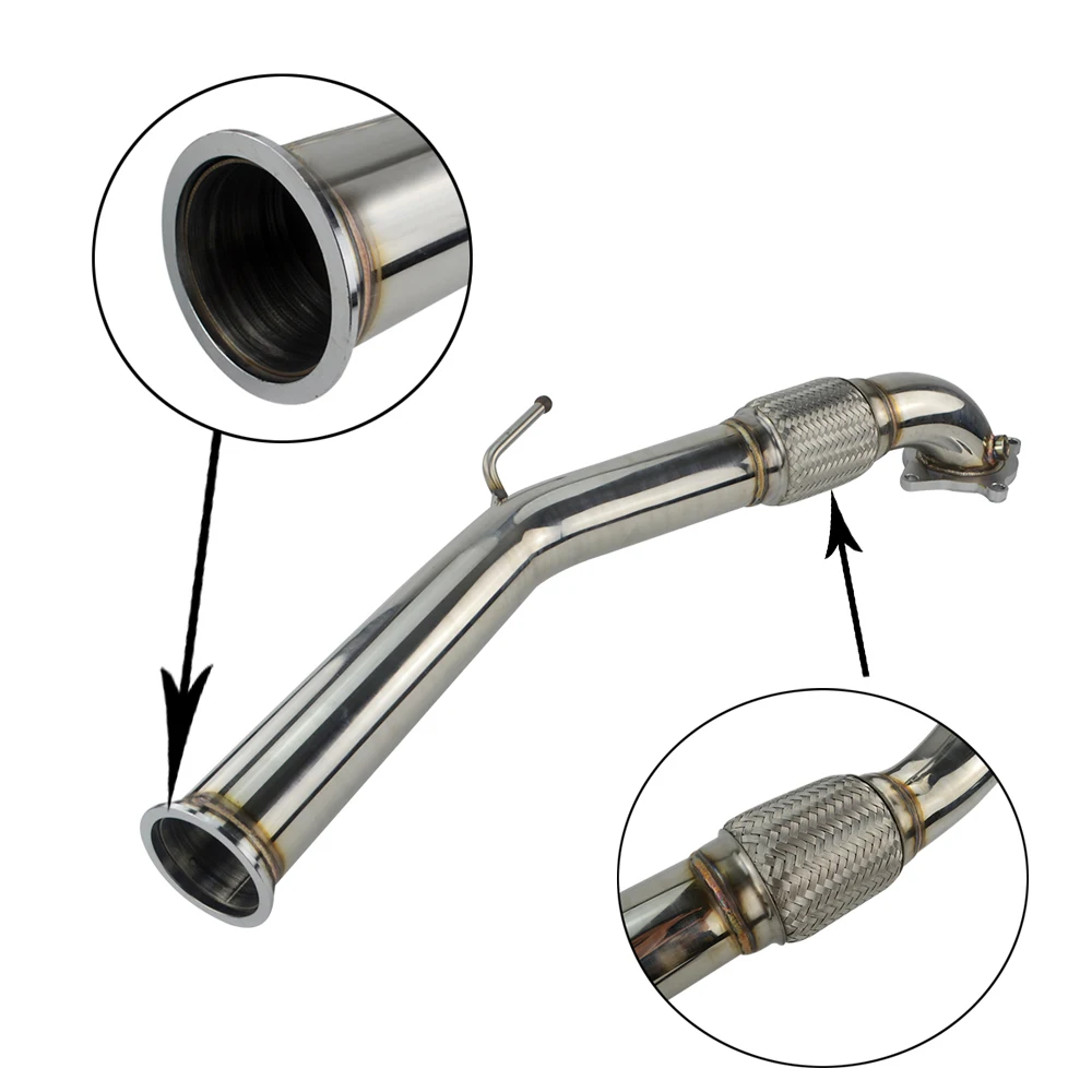 Hypertune выхлопная турбо труба для 06 09 VW GOLF GTI JETTA AUDI A3 2 0 T FSI Turbo Downpipe Performance MKV HT6121| |