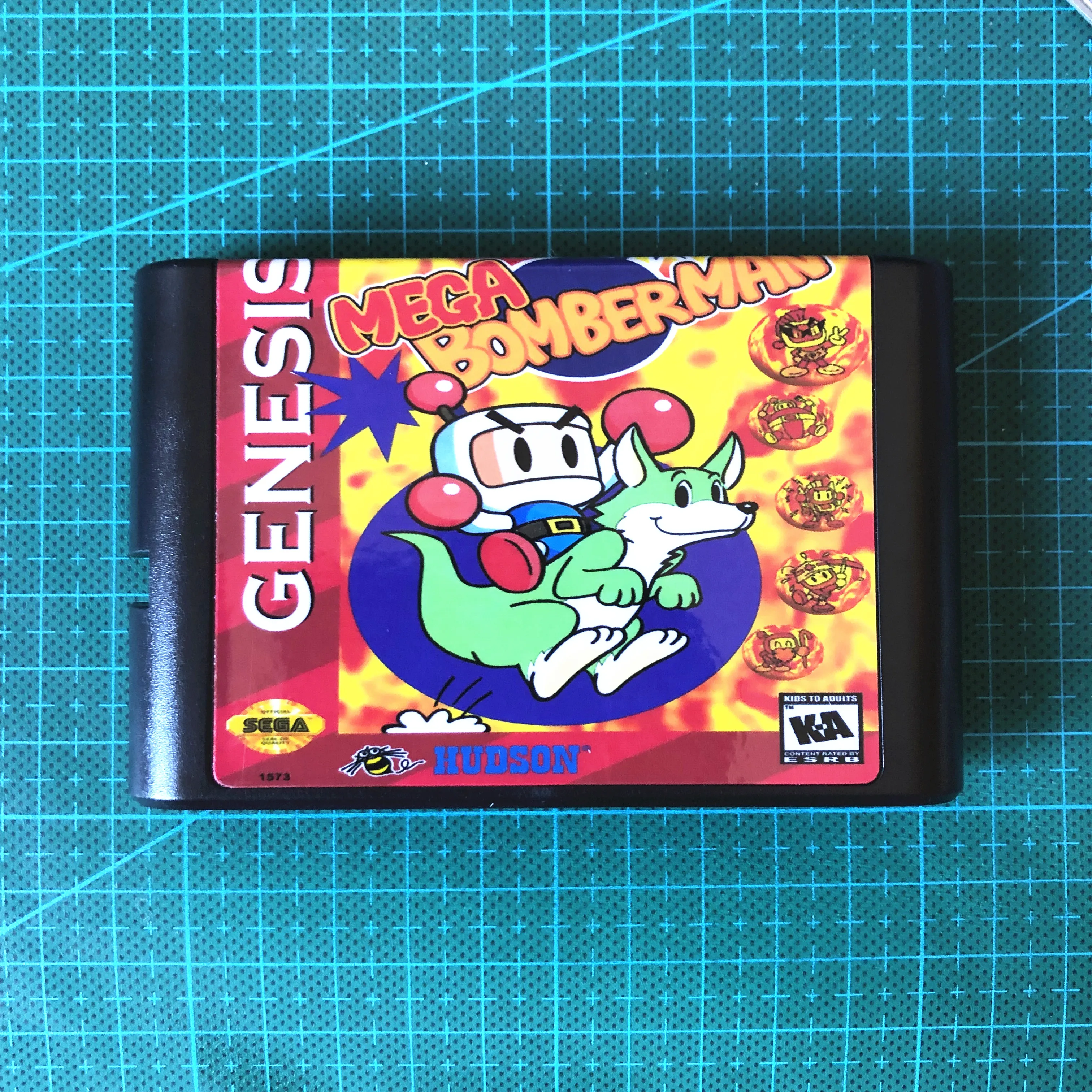 

Mega Bomber Man for 16 bit Game Card Game Cartridge for Sega genesis Mega Drive
