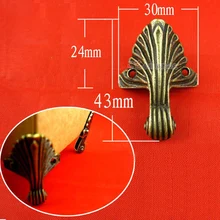 8/12/16/24 шт. антикварных бронзовых морских звезд, угловой ювелирных изделий груди Коробка WoodenCase угловойой протектор с ножками для подарка Коробки Металлические Декоративные ножки