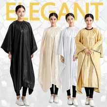 1х Профессиональная парикмахерская накидка горячего тиснения для стрижки волос, окрашивание, стильное платье, Парикмахерская, для дома, лагеря, ткань