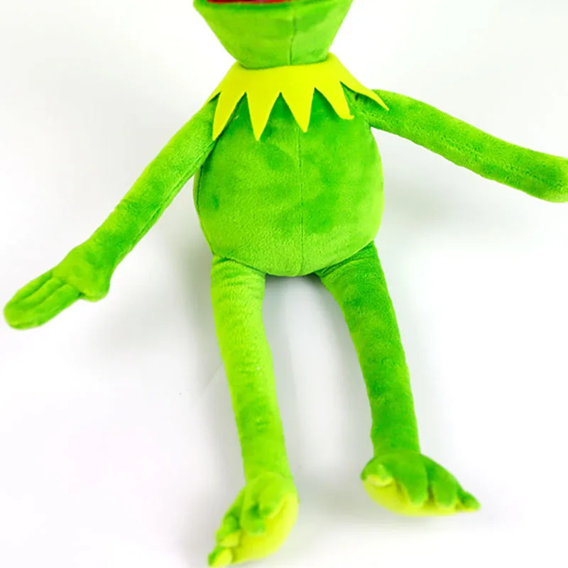 40 см = 15,7 дюйма, Мультяшные куклы, лягушка Кермит, мягкие животные, плюшевые игрушки для мальчиков, подарок на день рождения для детей, можно сделать позу