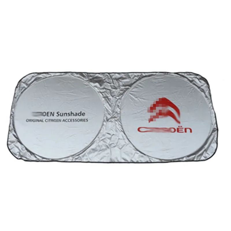  1x Car Logo Emblems Front Rear Window Sunshade Stickers For Citroen C1 C2 C3 C4 C5 Berlingo Xsara G