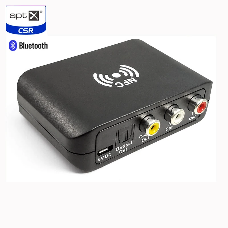 Larryjoe NFC беспроводной стерео Bluetooth 5,0 Аудио приемник адаптер APTX DAC с поддержкой NFC RCA SPDIF коаксиальный выход