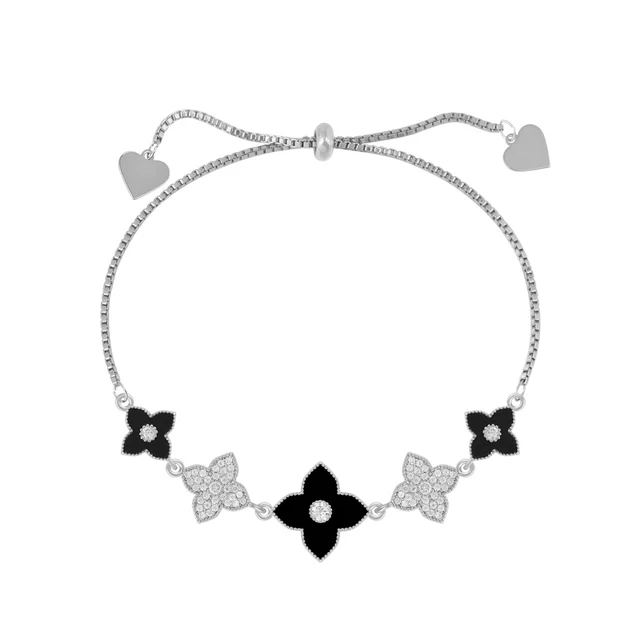 OYB new Korean style four-leaf clover zircon bracelet ladies fashion classic bracelet four-leaf flower jewelry number 2