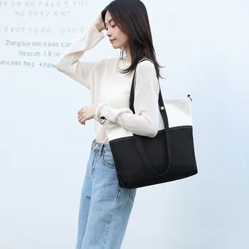 

Women's bag 2020 new canvas bag big shopping cloth bag large capacity shoulder messenger bag female handbag