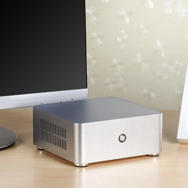 H80 Mini ITX Computer Case Aluminum PC Case Chassis for Without Power