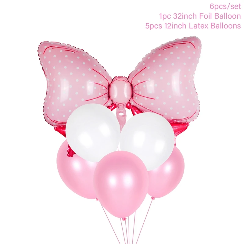 balloon 3 Розовая, синяя посуда для первого дня рождения, украшения для детей, первый день рождения для мальчиков и девочек, декор для первого дня рождения, декор для детского душа - Цвет: balloon 3