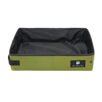 

Dogs Seat Storage Holder Easy Clean Durable Household Travel Toilet Portable Foldable Pet Litter Box Dual Zipper For Puppy Cats