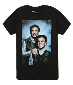 

STEP BROTHERS PORTRAIT T-SHIRT BLACK MENS WILL FERRELL MOVIE TEE