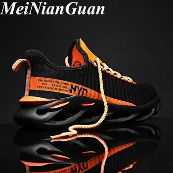 

Blade Shoes for Men Large Size Walk Shoes Casual Man Sneaker Brand Mesh Breathable Men's Shoes Rubber Sole Platform Male Shoe F9