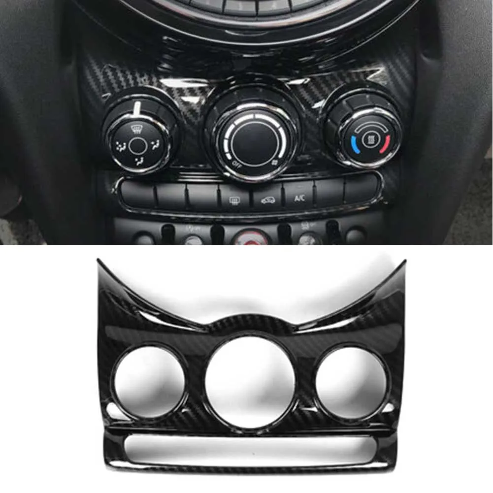 Carbon Fiber Auto Accessory Console Ac Switch Control Frame Trim For