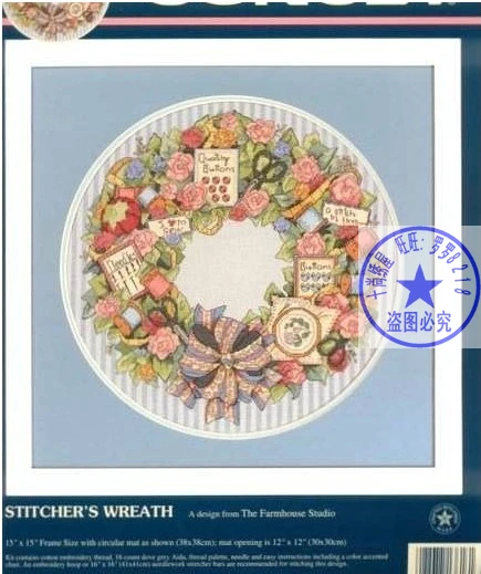 Мм Высокое качество популярный Счетный Набор для вышивки крестом Stitcher's венок Dim 13616