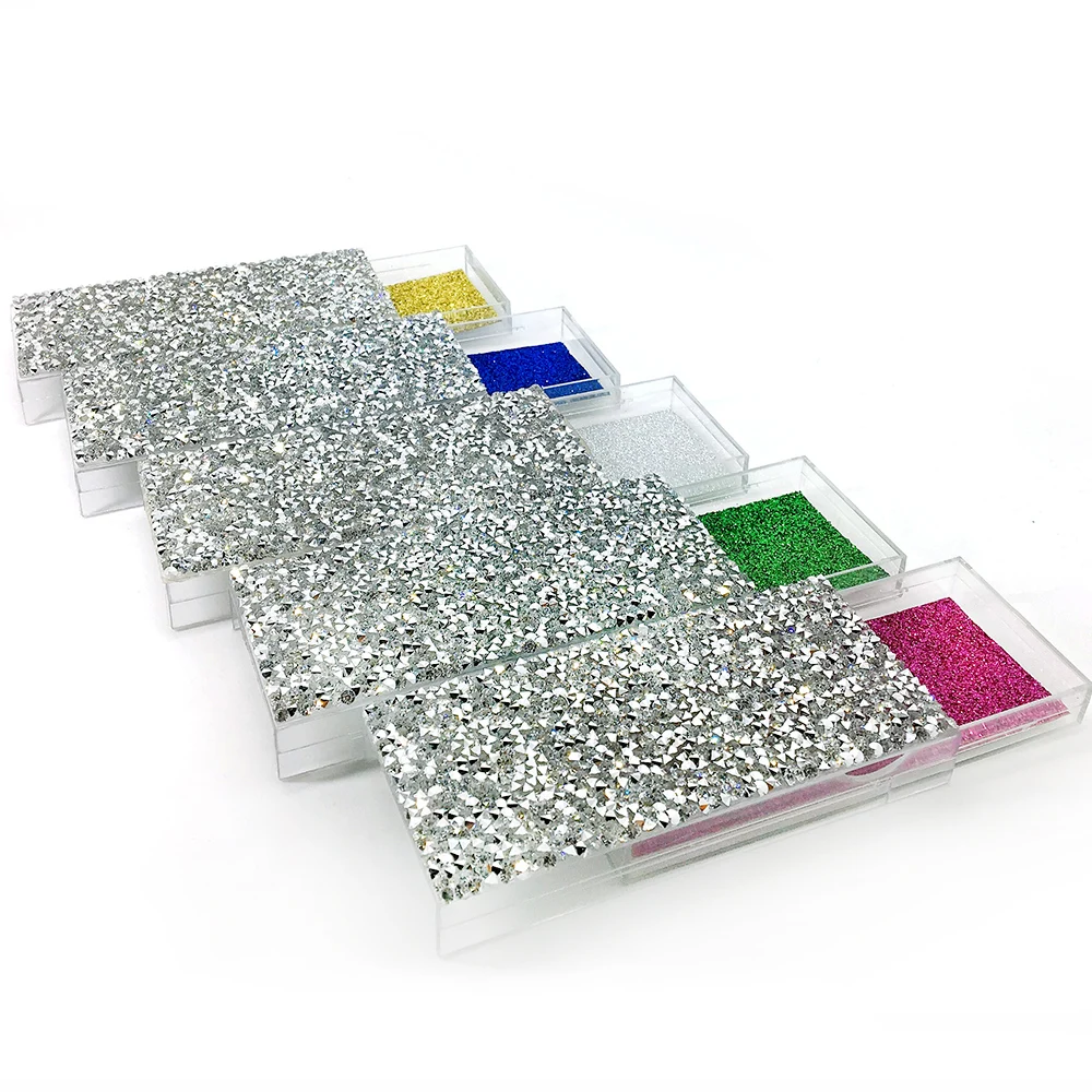 10/20/30/40pcs wholesale diamond false eyelash packaging box fake 3d mink eyelashes boxes Diamond Shine Box case lashes empty | Красота и