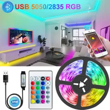 WIFI Bluetooth USB Led strisce luci RGB 5050/2835 Led illuminazione lampada luce telefono APP controllo per TikTok Light TV retroilluminazione partito