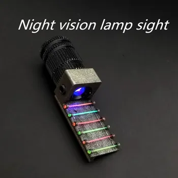 

2020 collection high-quality titanium alloy slingshot sight with light outdoor hunting shooting slingshot slingshot accessories