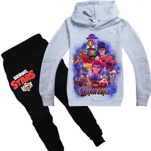 Комплекты одежды для мальчиков и девочек с 3D принтом со звездами Толстовка+ штаны Детская толстовка с брюками футболка с длинным рукавом