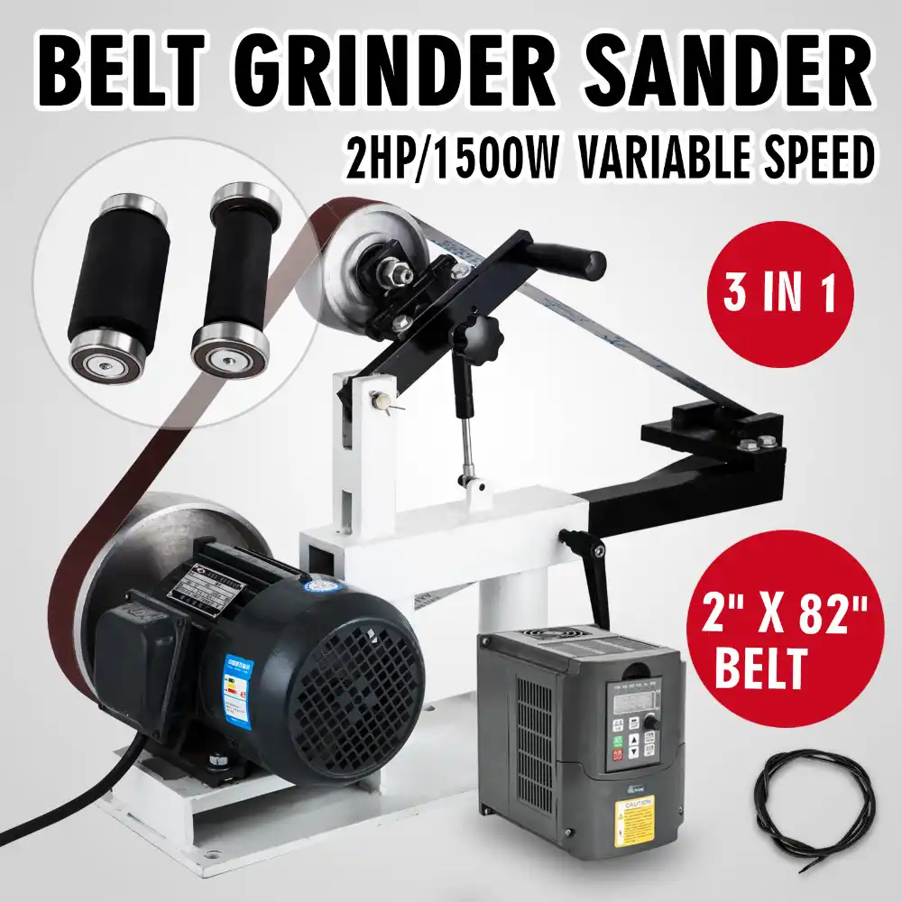Belt Grinder Sander for Knife Variable Speed Making Belt Sander 2 x 82 Inch 1.5KW 2HPsander