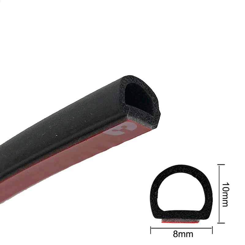 Автомобильное резиновое уплотнение звукоизоляция самоклеящаяся уплотнительная лента клейкая Погодная полоса отделка края шумоизоляция B D Z P Тип - Цвет: Small D type