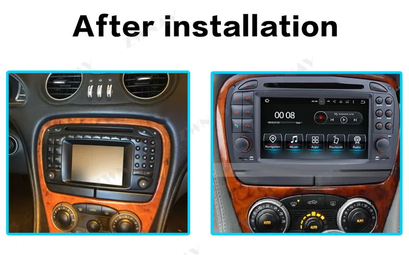 4 Гб + 64 ГБ Android автомобильный DVD стерео плеер GPS Glonass Navi для Mercedes Benz SL R230 SL500 2001-2007