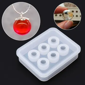 

Silicone Silicone Mold 12mm Ball 3D DIY Jewelry Necklace Pendant Making Tools Epoxy Resin Crafts Cake Fondant Decoration Molds