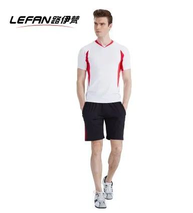 

2017 Lefan Gym Shorts Men Running Training Sports Shorts MEN'S Fifth Pants Loose-Fit Breathable