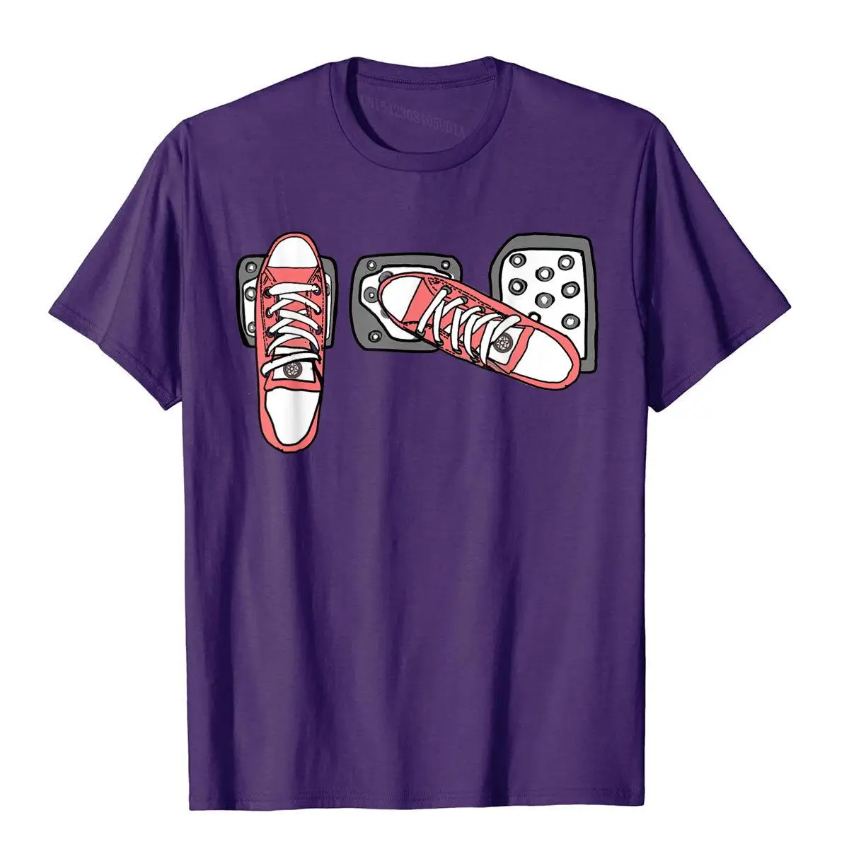 Save The Stick Funny Manual Transmission Three Pedals Car T-Shirt__B13038purple