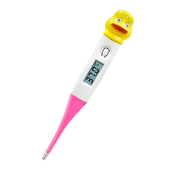 

Cartoon Soft Head Temperature Test Kids Body Fever Digital LCD Thermometer 2
