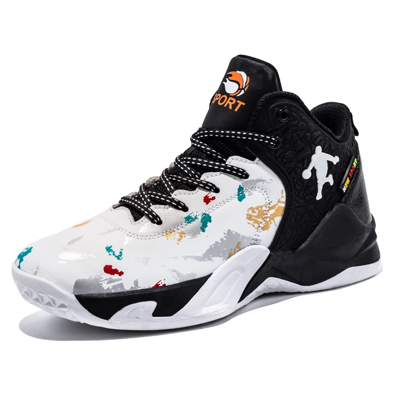Новинка 2019 Баскетбольная обувь для мужчин и женщин спортивные ботинки с высоким