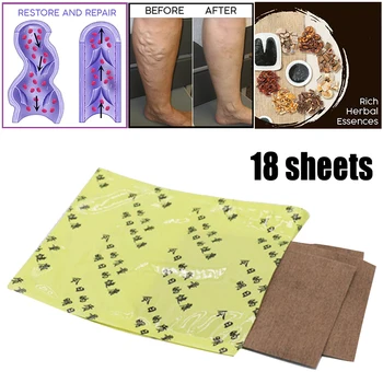 

18 Sheets Spider Veins Varicose Treatment Plaster Herbal Healing Patches