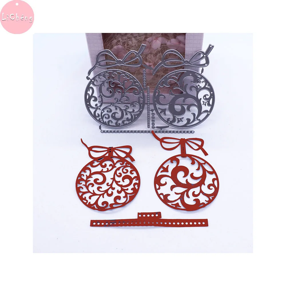 

Christmas Ornaments Slimline Cutting Dies Scrapbooking Paper Craft Stencils, Embossing Folder, Mold Clear Stamps and Dies