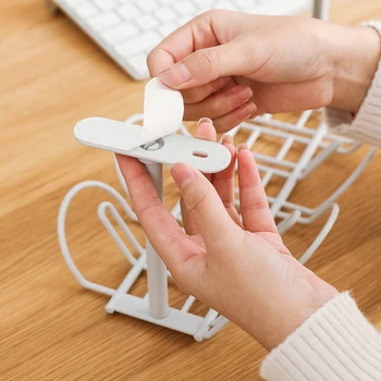 

Power Wire Finishing Frame Home Multipurpose Free Punch Router Plug Hanging Rack Table Bottom Wire Socket Organizer Rack Hot New