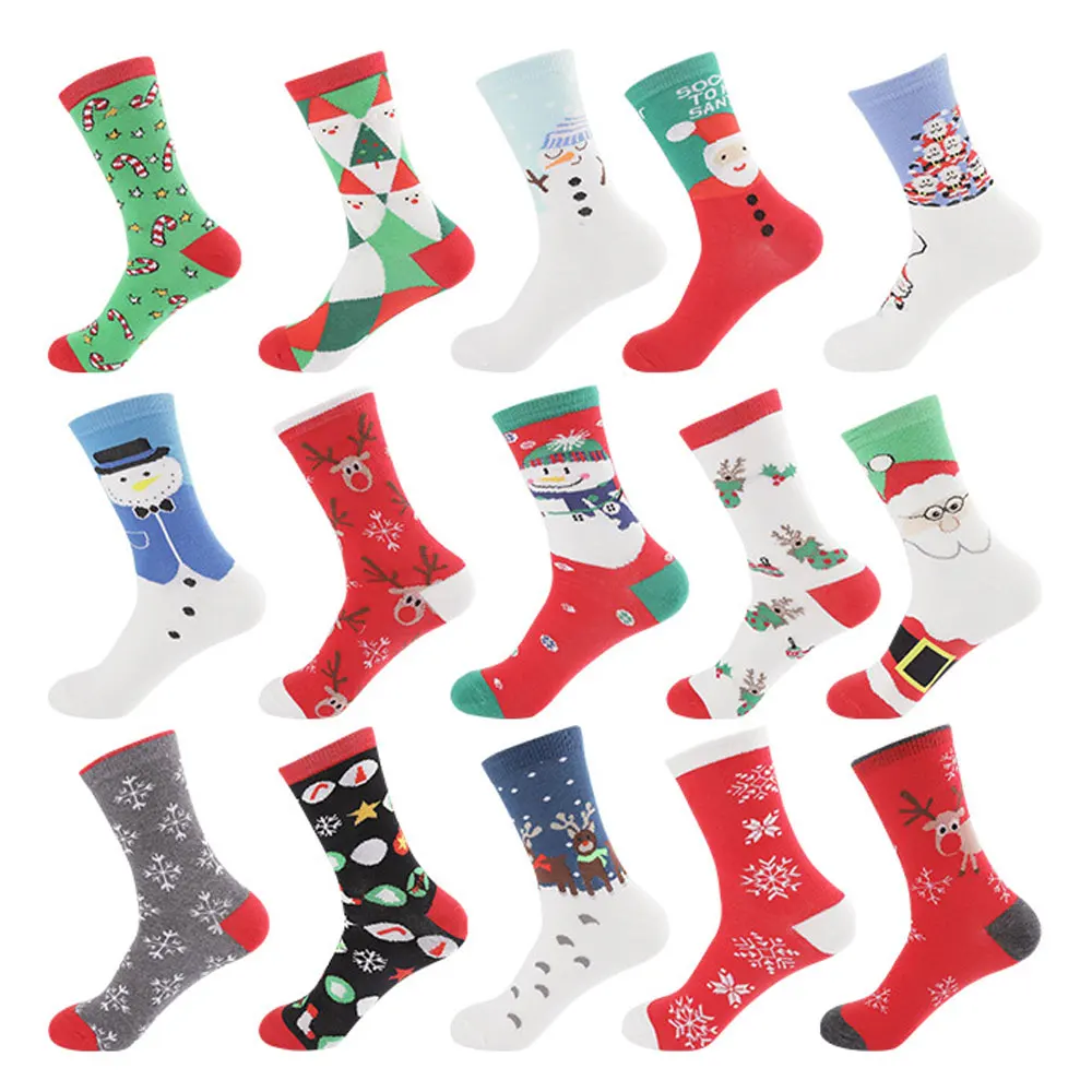 

christmas Sock New Design Unisex women men Socks kids lovely dogs cute cartoon style Fashion Cotton Printing Tube Socks floor