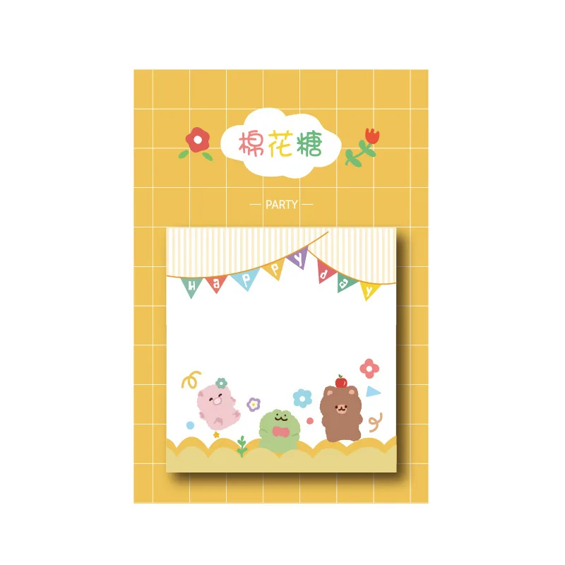30 Pages Kawaii Rainbow Bear Rabbit Memo Pad Paper Sticky Notes Cute Notepad Korean Stationery School Office Supply Kids Gift