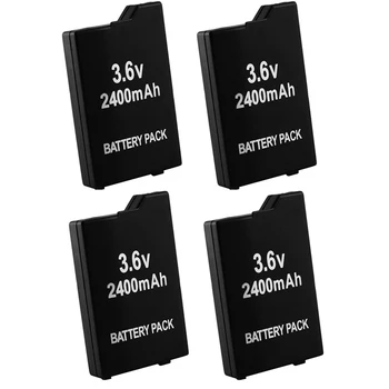 

4x2400mAh 3.6V Lithium Ion Rechargeable Battery Pack for Sony PSP 2000/3000 PSP-S110 Console Portable Charger Battery for PSP110