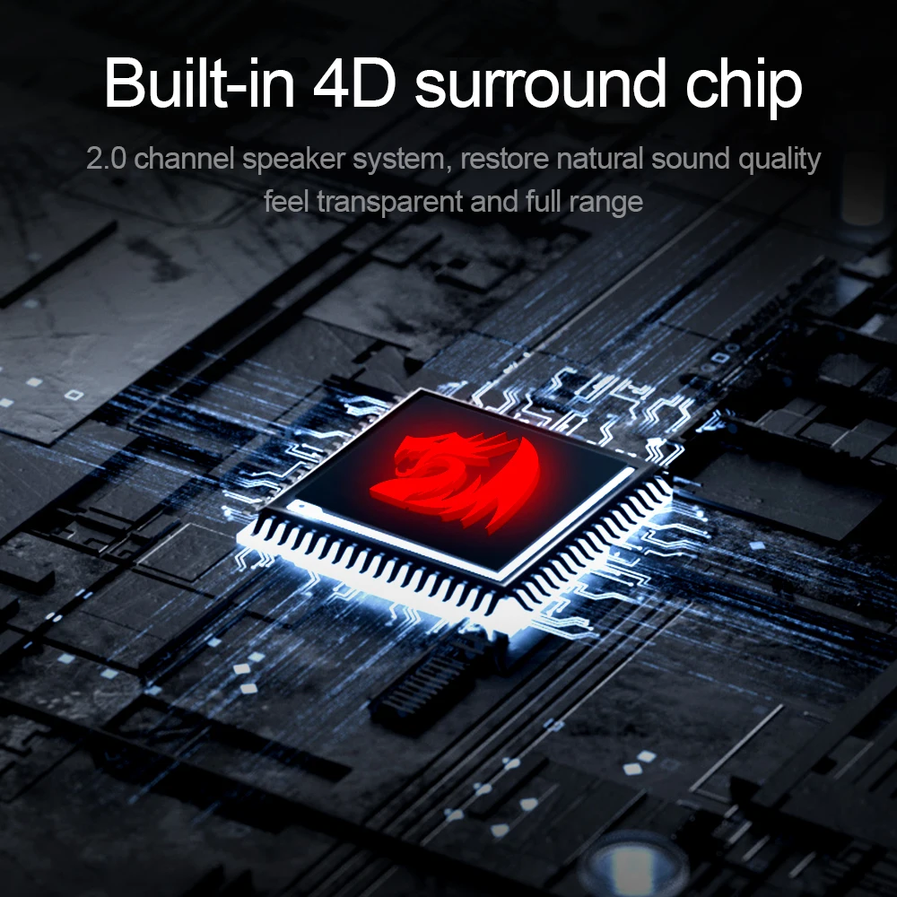 Redragon aux 3.5mm stereo surround music smart RGB