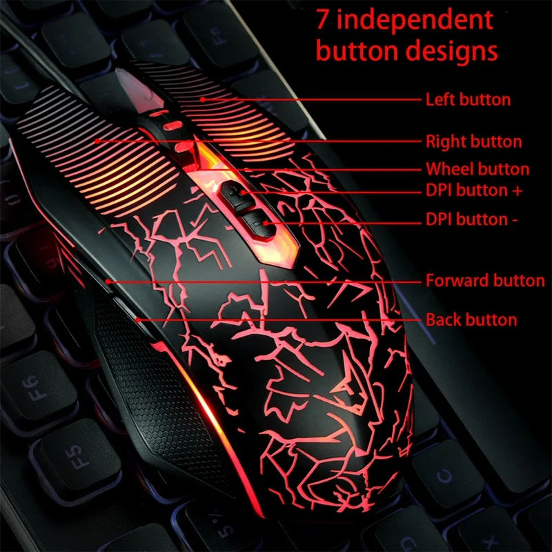 6D Проводная игровая мышь USB 3000 точек/дюйм 6 кнопок светодиодная оптическая профессиональная мышь геймерские Компьютерные Мыши для ПК ноутбука Игровые мыши