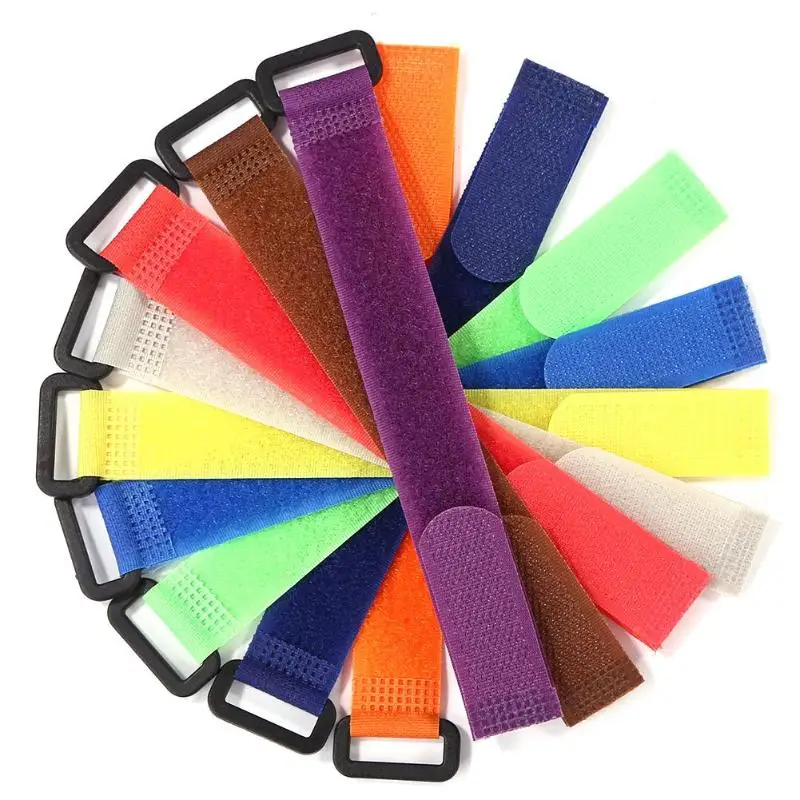 

10pcs Fishing Rod Belts 20cm Nylon Reusable Fishing Rod Tie Fastening Strap Rope Holder