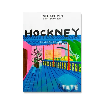 Tate Exhibition - David Hockney Art Print