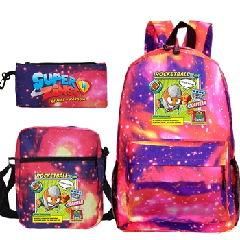 

Superzings printing simple style multifunctional student backpack three-piece kawaii school school backpack