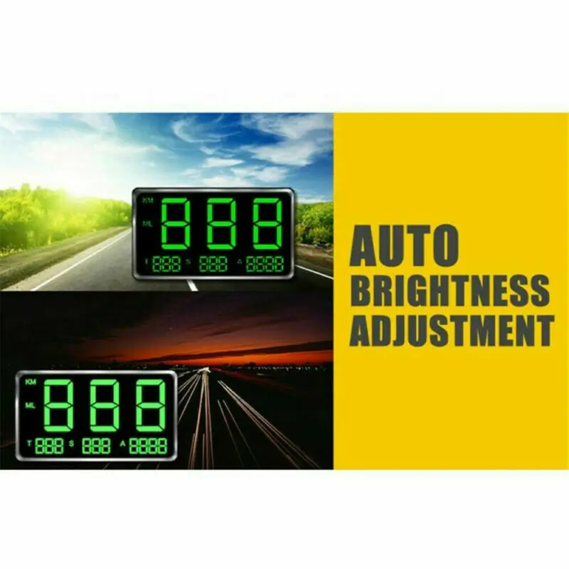 gps велометр-черный Digitaler gps-тахометр HUD MPH/км/ч