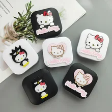 Милый дизайн hello kitty чехол для контактных линз впитывающая коробка для хранения макияжа XW-9928