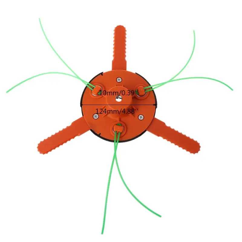 1 компл. Двойного назначения газонокосилка головка нейлоновая косилка лезвие для дома садовые режущие принадлежности для газона