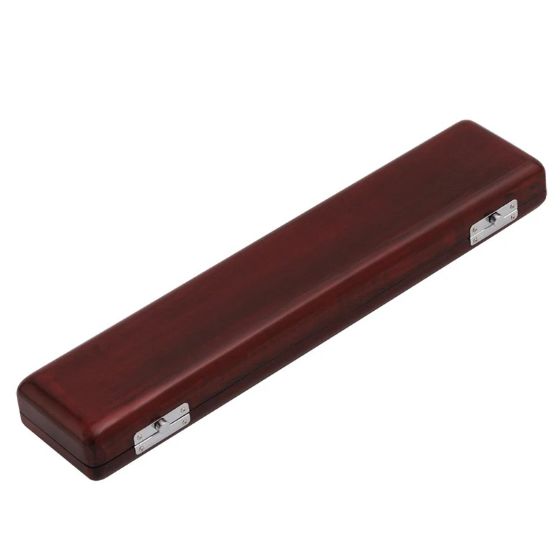 Exquisite Flute Storage Box, Wooden Flute Protective Hard Case for Flute Instrument Parts Accessories