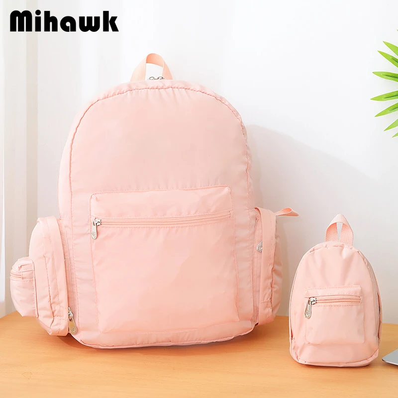

Mihawk Foldable Backpack Large Capacity Student Teenagers School Bags Fashion Women Men Travel Business Shopping Bag Accessories