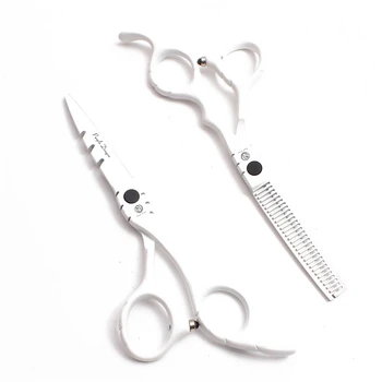 

Hairdressing Scissors Z1010 6INCH JP Steel Purple Dragon White Professional Hair Scissors Hair Cutting Shears Thinning Scissors