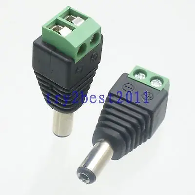 DHL/EMS 250 шт. разъем питания постоянного тока 5,5 мм x 2,1 мм штифт Разъем CAT5 CAT6 CCTV камера-C1