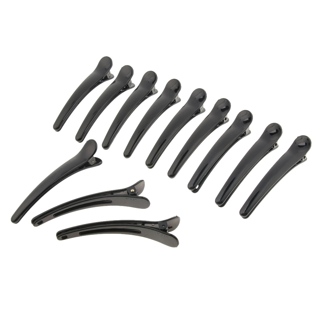 12Pcs Duck Teeth Bows Hair Clips Non-slip Alligator Clamp DIY Accessory Hair Care Styling Tools