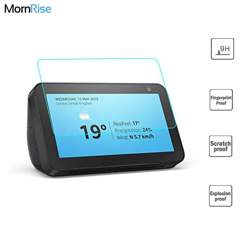 9H полное покрытие из закаленного стекла пленка для Amazon Echo Show 5 Защитная экрана 5th